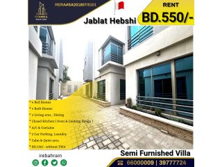 Semi Furnished Spacious Villa for Rent in Jablat Hebshi