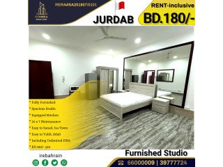 Fully Furnished Luxury Studio for rent in Jurdab - including EWA