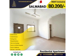 Residential 2 BHK apartment for rent in Salmabad - with EWA