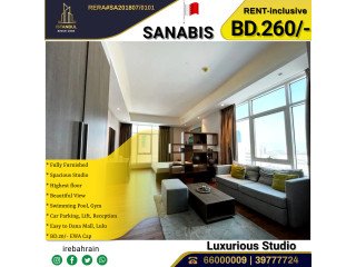 Fully Furnished Luxury Studio Apartment for Rent - including EWA