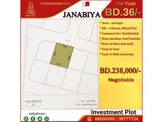 Investment Land ( BD 6 storey ) for Sale in Janabiya