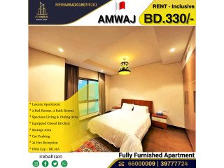 Exquisite Fully Furnished Luxury Apartment for Rent in Amwaj Island (Including EWA)