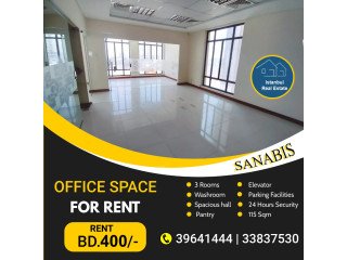 Office Space for RENT in Sanabis (115 Sqm) Near Exibition Centre Rent BD.400/-
