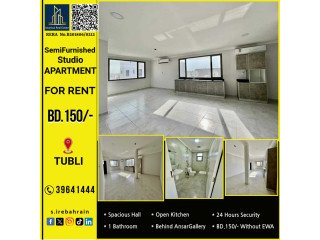 Semi Furnished new Studio Apartment for Rent in Tubli BD.150/-