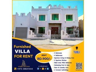 Furnished 5 Bedroom Villa for rent in Tubli BD.900/-