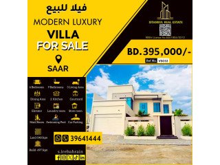 Luxurious Swimming Pool Villa for sale in SAAR. BD.395,000/-