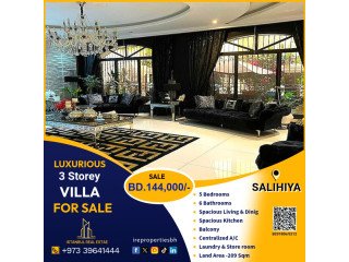 Luxurious 3 Storey Villa for Sale in Salihiya near Salmaniya BD.144,000/-