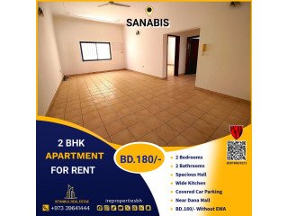 2 BHK Family Apartment for Rent in Sanabis near Dana Mall BD.180/-