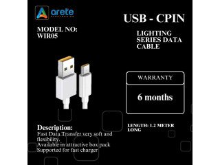 USB-CPIN lighting series data cable model no.WIR05