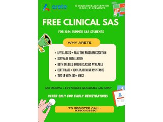 Clinical sas training with certificate