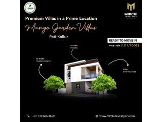 Villas in kollur | Kollur 3bhk luxury villas