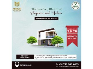 Luxury Villas In Kollur | 3bhk Duplex Villas In Hyderabad, TG