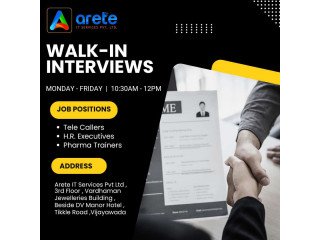 Walk in interviews in vijayawada