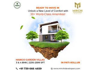 Blend of Luxury Villas In Kollur | Hyderabad