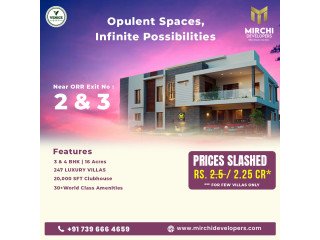 Villas in Kollur with Modern Amenities and Prime Location