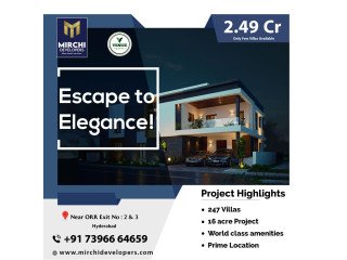 Villas in Kollur with World-Class Amenities