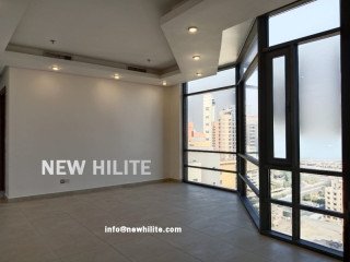 Sea view three bedroom apartment for rent in Salmiya